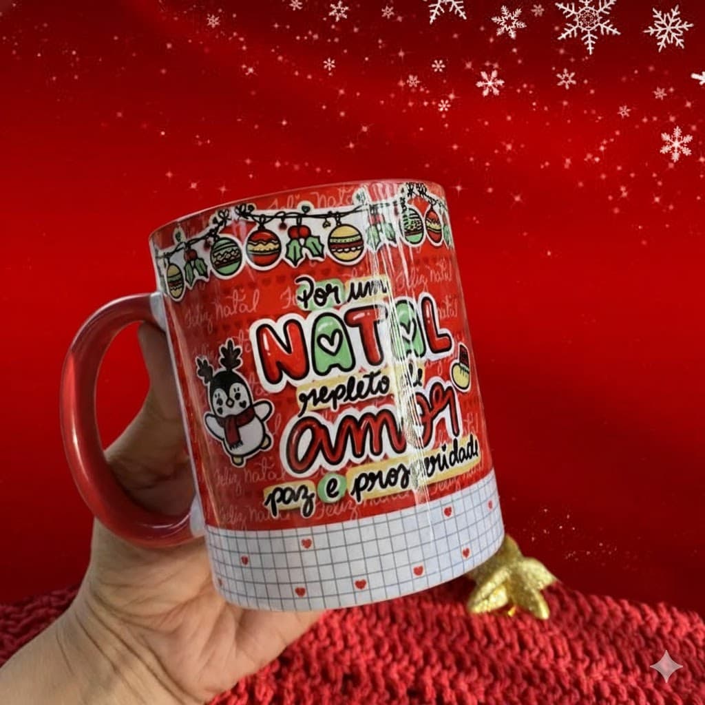 Caneca Colorida Vermelha